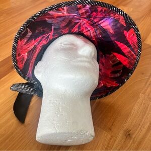 Sunday Afternoons Sun Seeker women’s medium/large wide brim pink black hat